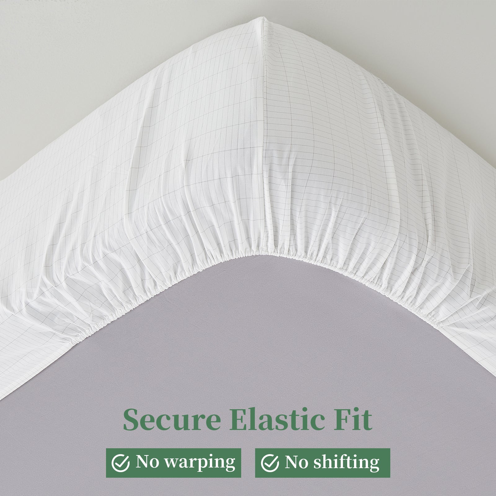 Secure Elastic Fit Grounding Bamboo Fitted Sheet